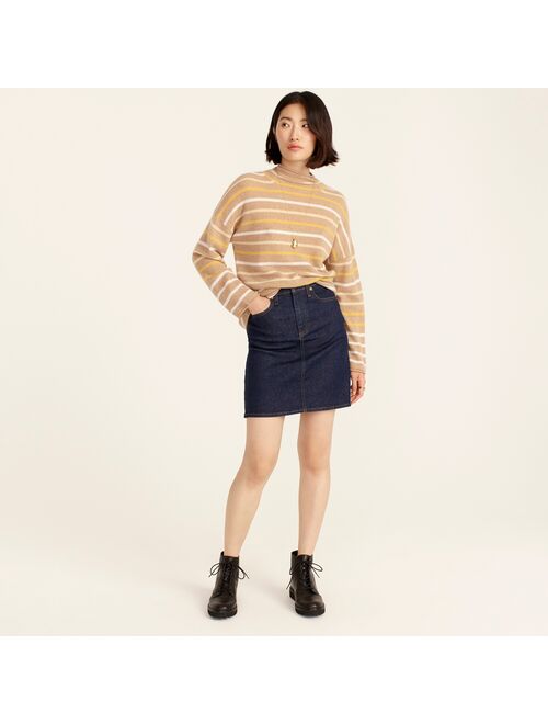 J.Crew Cashmere rollneck sweater in stripe