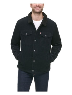 Men's Fleece-Lined Corduroy Trucker Jacket