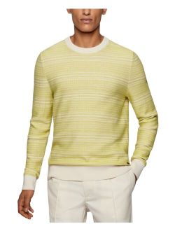 BOSS Men's Knitted Cotton Wool Sweater