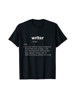 Novel Writer Definition Shirt Funny Literary Gag Gift