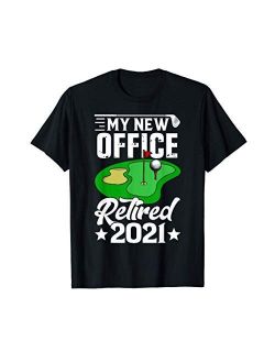 Funny Retired 2021 Golf Retirement Plan Gag Gift Golfers T-Shirt