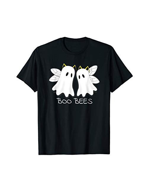 Boo Bees Funny Boobs Gag Gift Bee Halloween Ghost T-Shirt