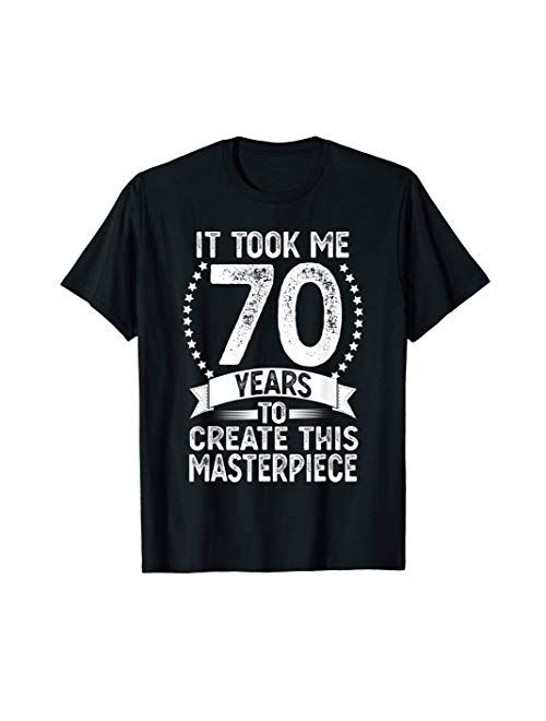 Buy 70 Year Old Gag Gifts for Men Women Tee 70th Birthday T-Shirt ...