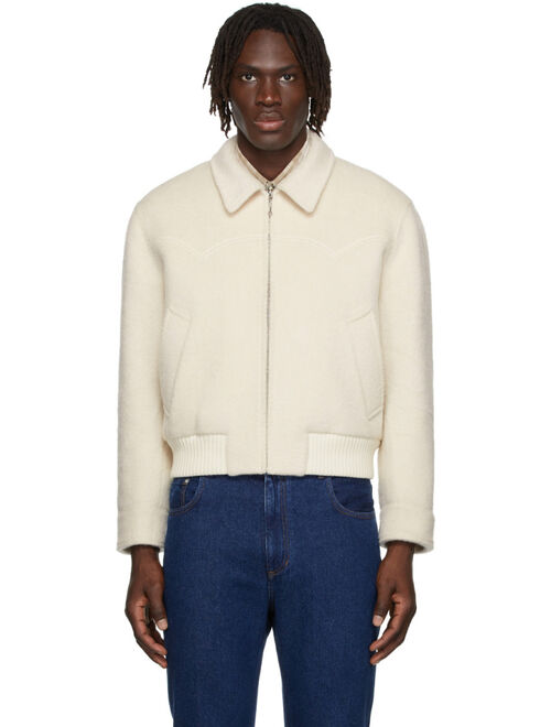 Ernest W. Baker Off-White Western Harrington Jacket