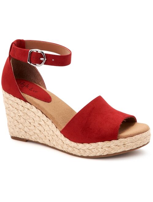 Style & Co Seleeney Wedge Sandals, Created for Macy's