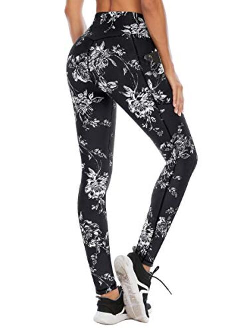 Heathyoga Leggings with Pockets for Women High Waisted Yoga Pants for Women with Pockets Workout Leggings for Women