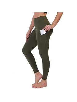 GAYHAY High Waist Yoga Pants with Pockets for Women - Soft Tummy Control 4 Way Stretch Capri Leggings for Workout Running