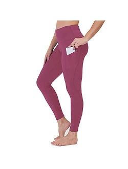 GAYHAY High Waist Yoga Pants with Pockets for Women - Soft Tummy Control 4 Way Stretch Capri Leggings for Workout Running