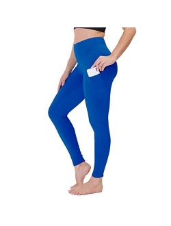 GAYHAY High Waist Yoga Pants with Pockets for Women - Soft Tummy Control 4 Way Stretch Capri Leggings for Workout Running