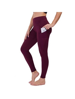 GAYHAY High Waist Yoga Pants with Pockets for Women - Soft Tummy Control 4 Way Stretch Capri Leggings for Workout Running