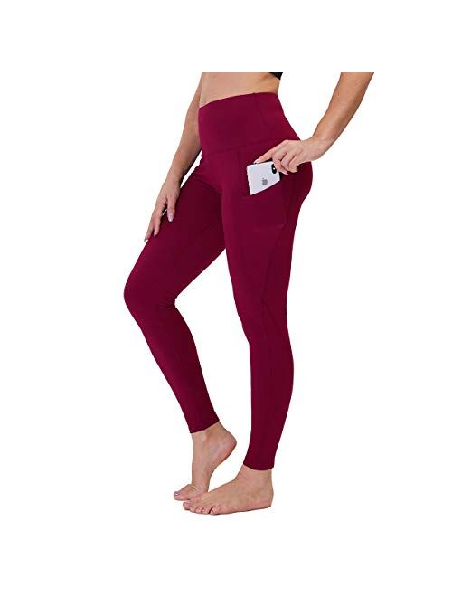 GAYHAY High Waist Yoga Pants with Pockets for Women - Soft Tummy Control 4 Way Stretch Capri Leggings for Workout Running