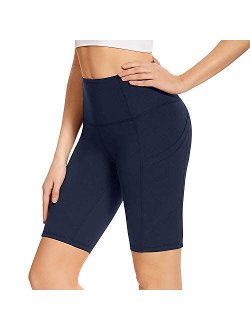 GAYHAY High Waist Yoga Pants with Pockets for Women - Soft Tummy Control 4 Way Stretch Capri Leggings for Workout Running