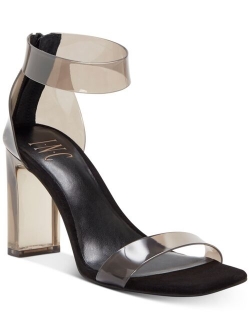 Women's Makenna Two-Piece Clear Vinyl Dress Sandals, Created for Macy's