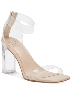 Women's Makenna Two-Piece Clear Vinyl Dress Sandals, Created for Macy's