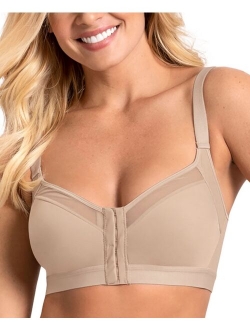 Posture Corrector Wireless Bra with ContourCups,Beige,36B