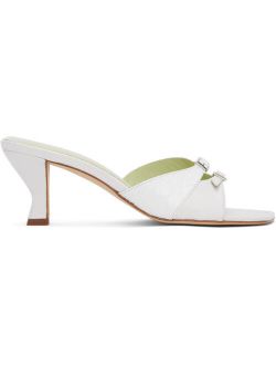 White Noor Mules