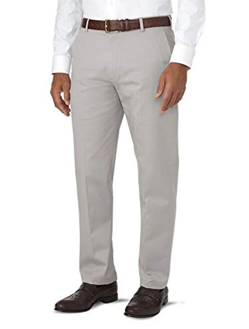 Paul Fredrick Men's Tailored Fit Impeccable Chino Flat Front Pant