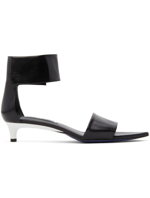 Jil Sander Black Pointed Heeled Sandals