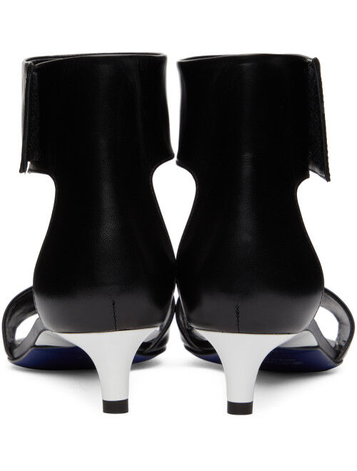 Jil Sander Black Pointed Heeled Sandals