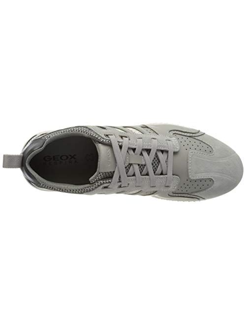 Geox Men's Low-Top Sneakers, Grey Lt Grey White C1303