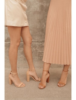 Taylor Naked Vanilla Ankle Strap Heels