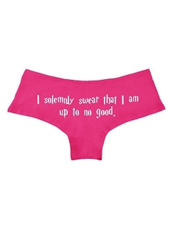 I Solemnly Swear That I Am Up to No Good Parody Funny Women's Boyshort Underwear Panties