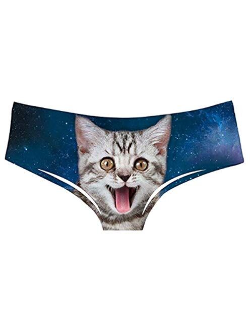 Funny Underwear for Women Funny Womens Underwear Funny Panties cat Underwear for Women