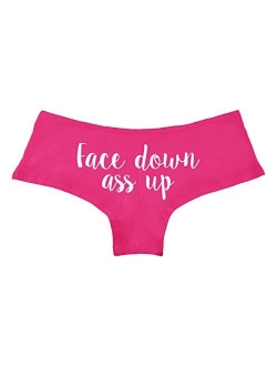 Face Down Ass Up Funny Women's Boyshort Underwear Panties