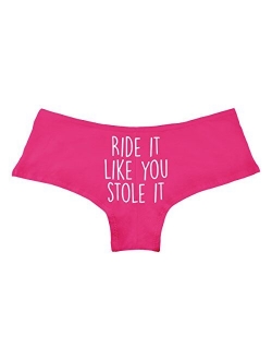 Ride It Like You Stole It Funny Women's Boyshort Underwear Panties