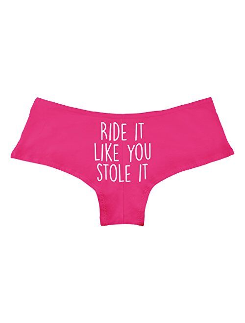 Ride It Like You Stole It Funny Women's Boyshort Underwear Panties