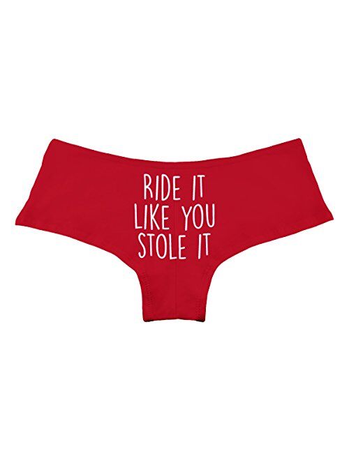 Ride It Like You Stole It Funny Women's Boyshort Underwear Panties