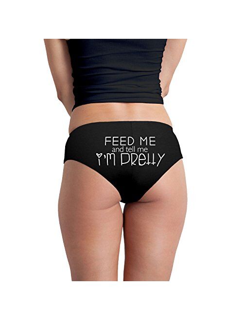 Decal Serpent Feed Me and Tell Me I'm Pretty Funny Women's Boyshort Underwear Panties