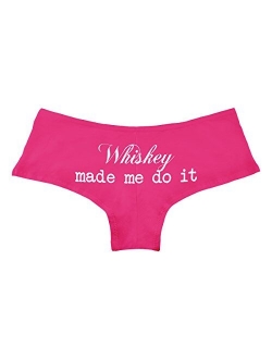 Decal Serpent Whiskey Made Me Do It Funny Women's Boyshort Underwear Panties