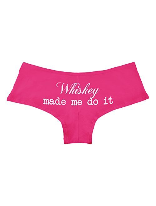 Decal Serpent Whiskey Made Me Do It Funny Women's Boyshort Underwear Panties