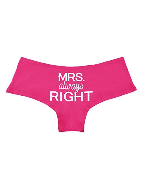 Mrs. Always Right Funny Women's Boyshort Underwear Panties