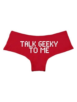 Decal Serpent Talk Nerdy to Me Gamer Funny Women's Boyshort Underwear Panties