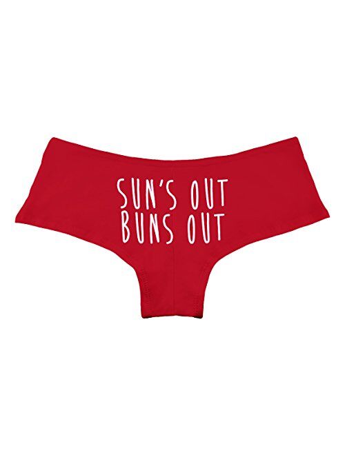 Sun's Out Buns Out Funny Women's Boyshort Underwear Panties