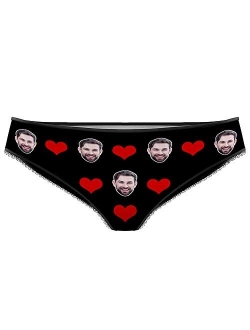 Custom Mens Underwear Boxers Briefs Wife's Face on Body Novelty Funny Gag Comical Gift