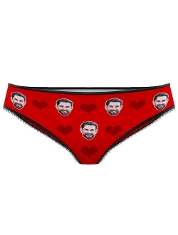 Custom Mens Underwear Boxers Briefs Wife's Face on Body Novelty Funny Gag Comical Gift