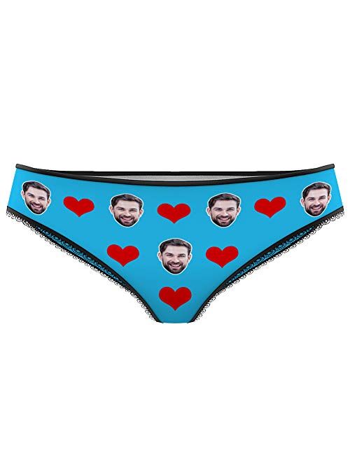 Custom Mens Underwear Boxers Briefs Wife's Face on Body Novelty Funny Gag Comical Gift