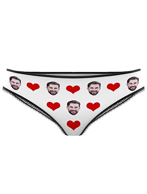 Custom Mens Underwear Boxers Briefs Wife's Face on Body Novelty Funny Gag Comical Gift