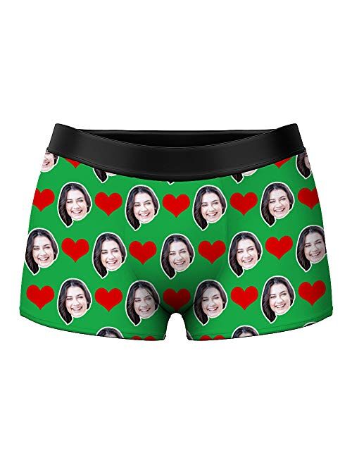 Custom Mens Underwear Boxers Briefs Wife's Face on Body Novelty Funny Gag Comical Gift