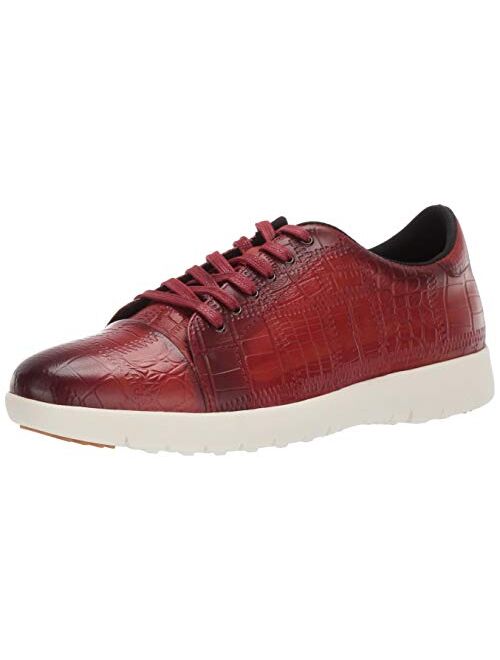 STACY ADAMS Men's Halcyon Exotic-Print Cap-Toe Lace-up Sneaker