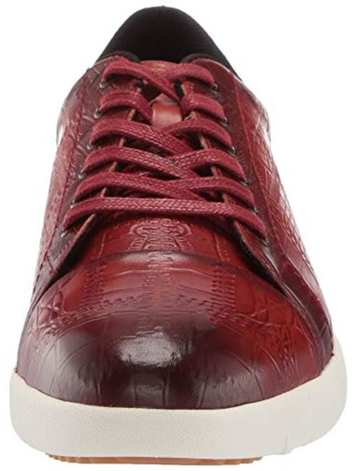 STACY ADAMS Men's Halcyon Exotic-Print Cap-Toe Lace-up Sneaker