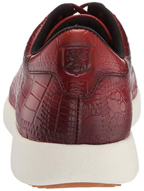 STACY ADAMS Men's Halcyon Exotic-Print Cap-Toe Lace-up Sneaker