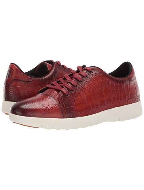 STACY ADAMS Men's Halcyon Exotic-Print Cap-Toe Lace-up Sneaker