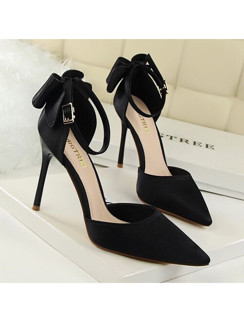 2020 New High Heels Sandals Women Sandals Women Pumps Red Wedding Shoes Kitten Heels Fashion Women Shoes Stiletto Plus Size 43