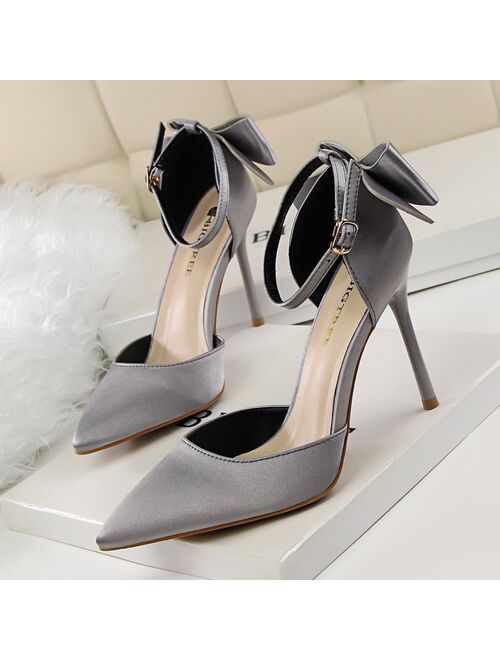 2020 New High Heels Sandals Women Sandals Women Pumps Red Wedding Shoes Kitten Heels Fashion Women Shoes Stiletto Plus Size 43