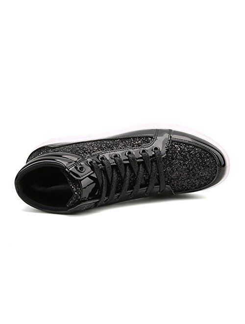 IGxx Men's High Top Flashing Party Casual Lace-up Shoes for Men