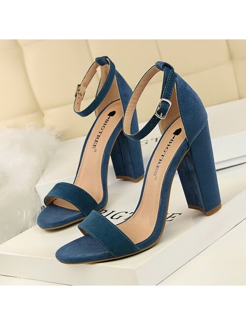 Bigtree Shoes Women Heels Sexy Women Shoes High Heel Plus Size Women Pumps Wedding Shoes Ladies Classic Sandals Chaussure Femme